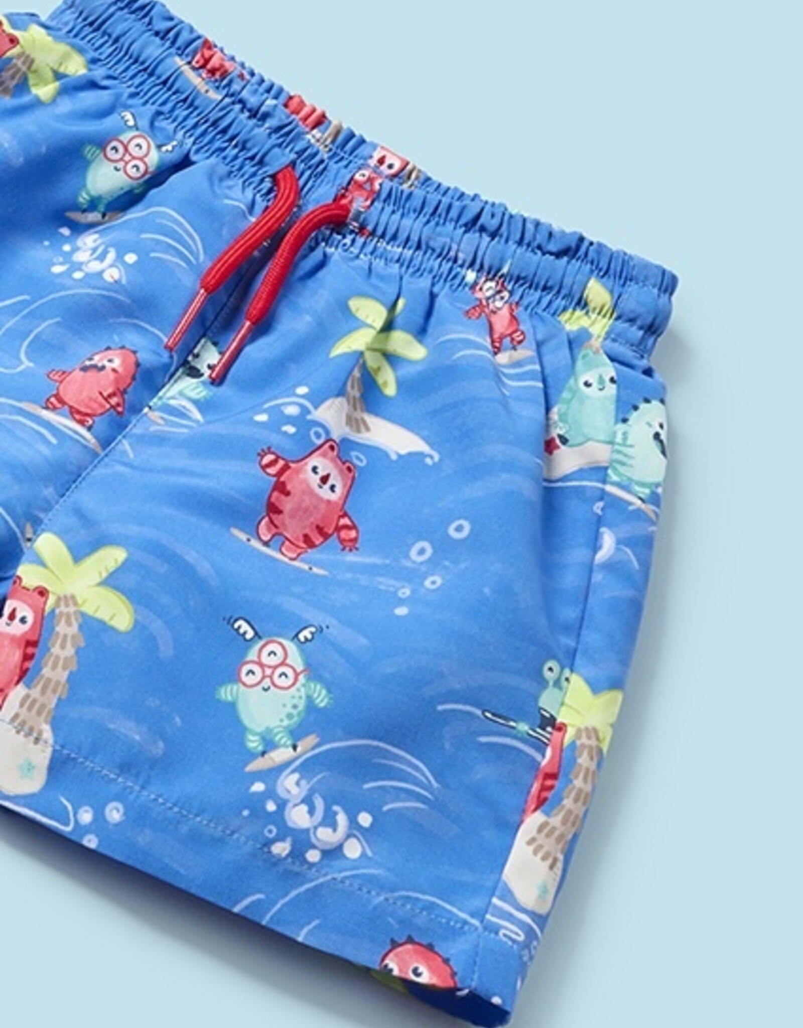 Mayoral Indigo Monsters Swimsuit t-shirt set