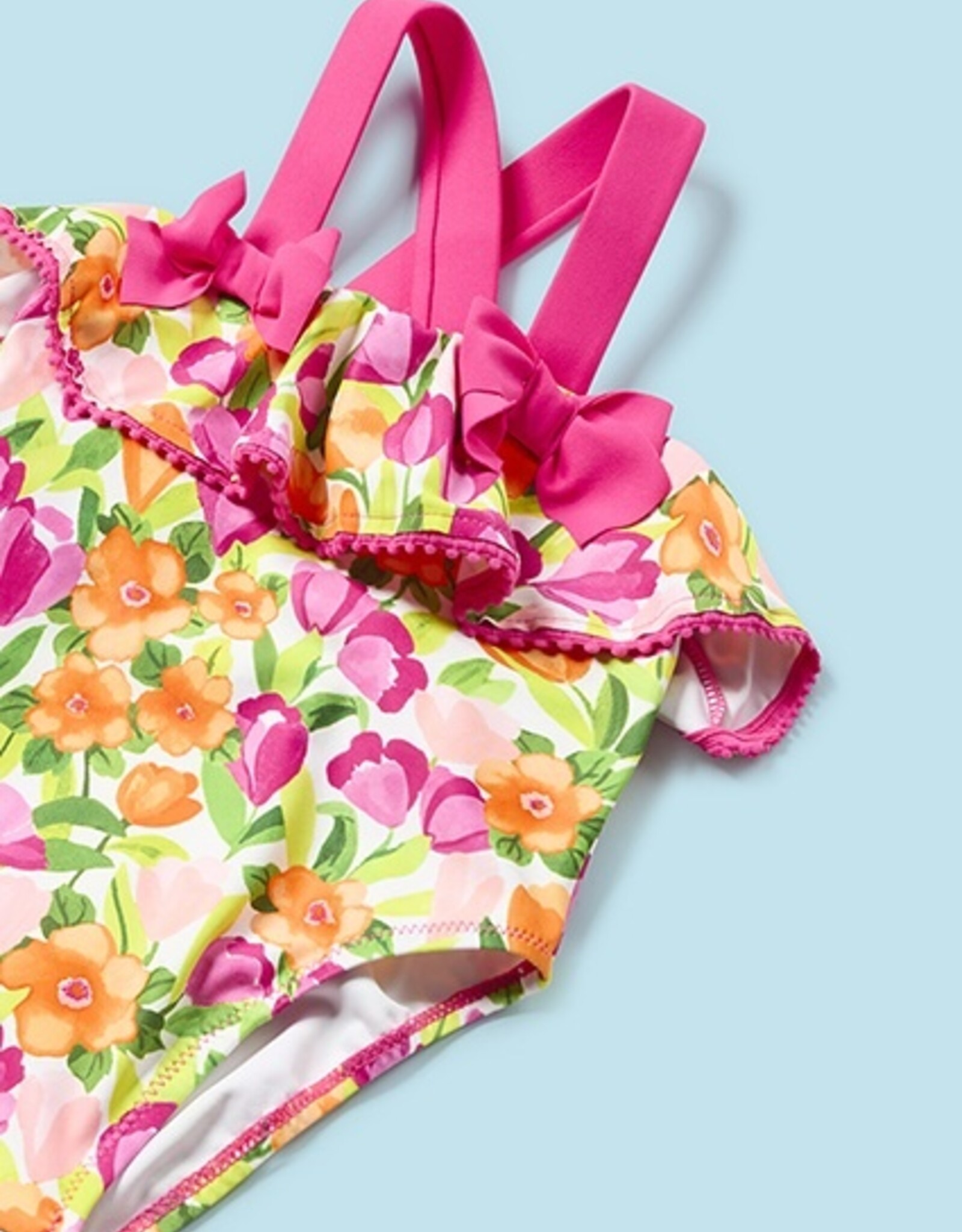 Mayoral Magenta One Piece Swimsuit