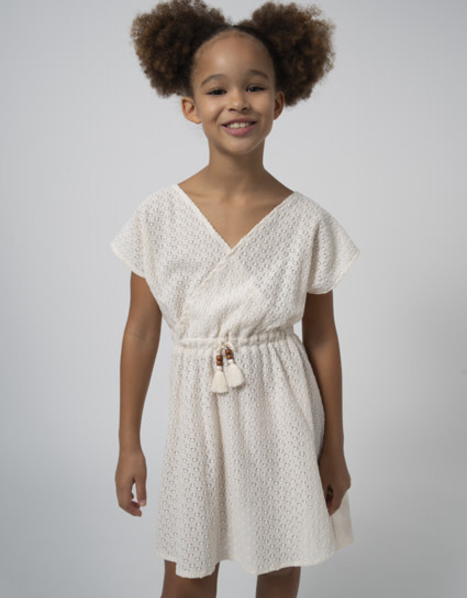 Mayoral Chickpea V-Neck Dress