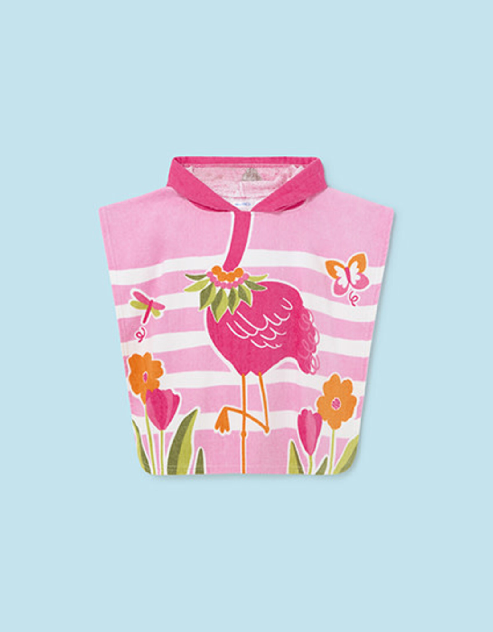 Mayoral Flamingo Hooded Towel Magenta
