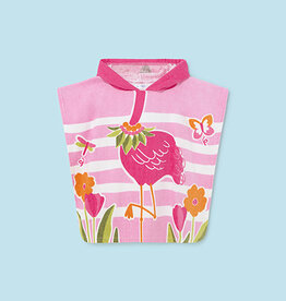 Mayoral Flamingo Hooded Towel Magenta
