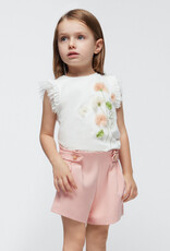 Mayoral Nude Crepe shorts