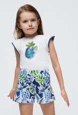 Mayoral Ink Printed Tropics Shorts Set