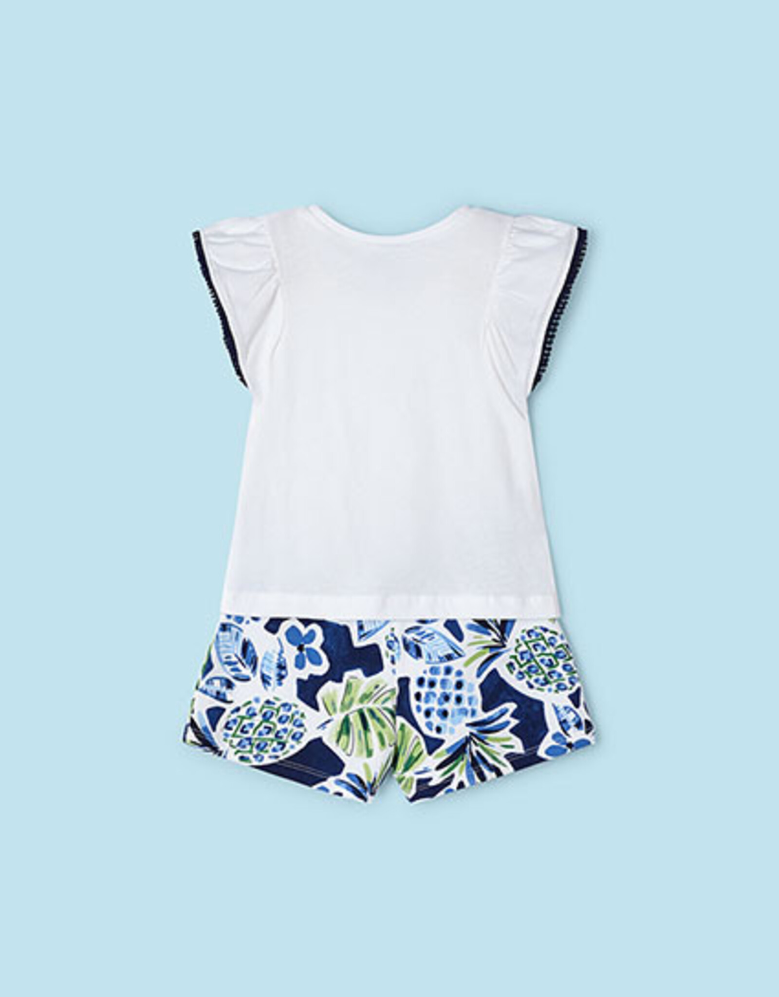 Mayoral Ink Printed Tropics Shorts Set