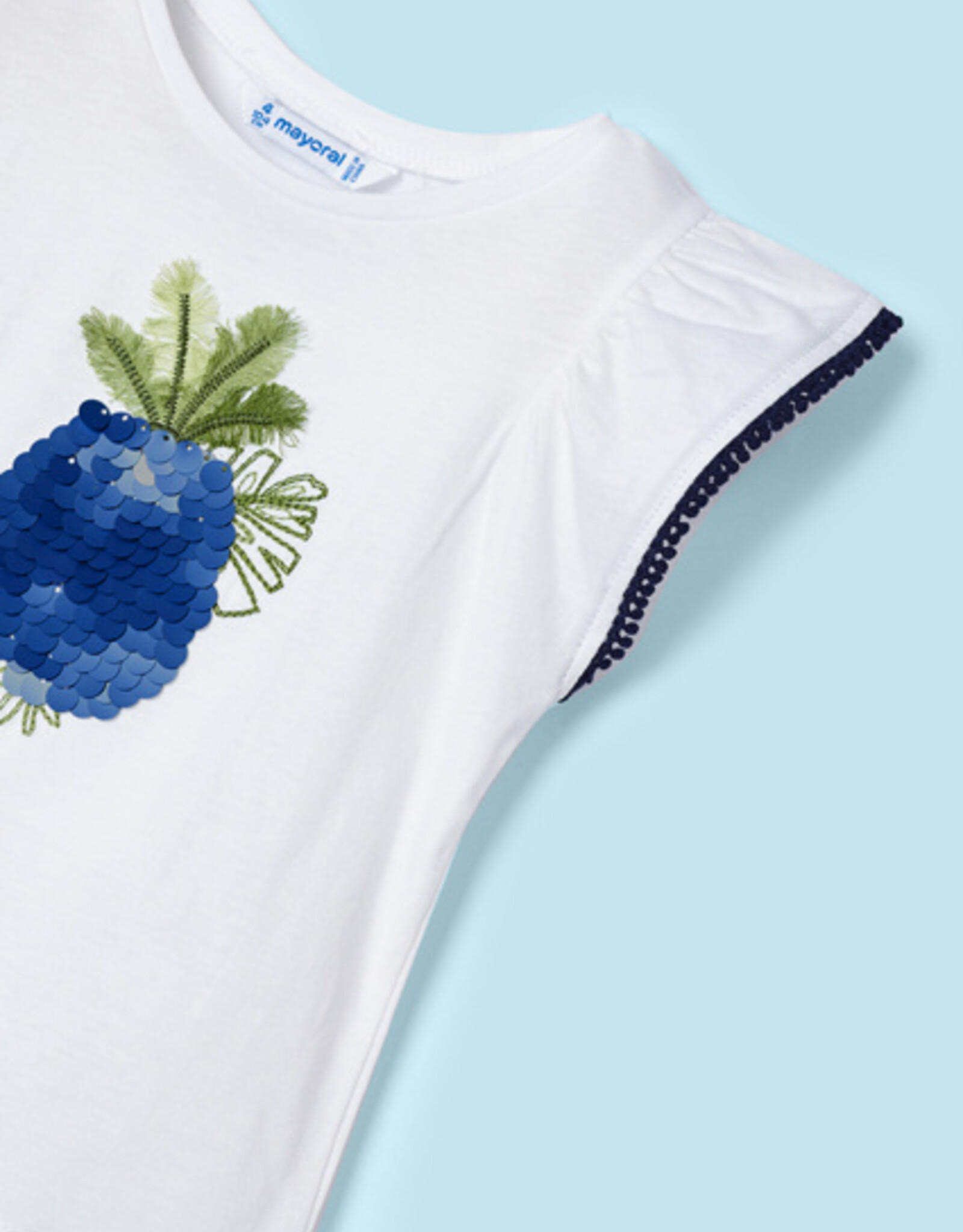 Mayoral Ink Printed Tropics Shorts Set