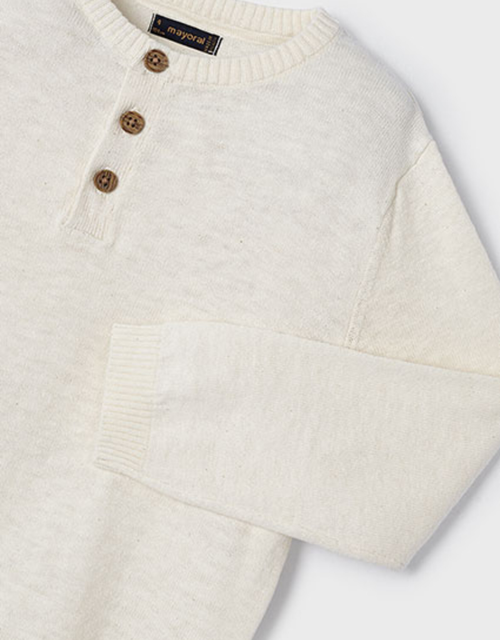 Mayoral Milk Linen Cotton Sweater