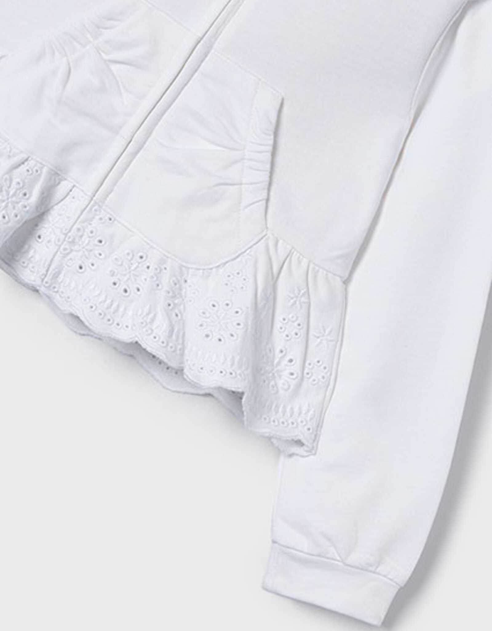 Mayoral White Accented Hoodie