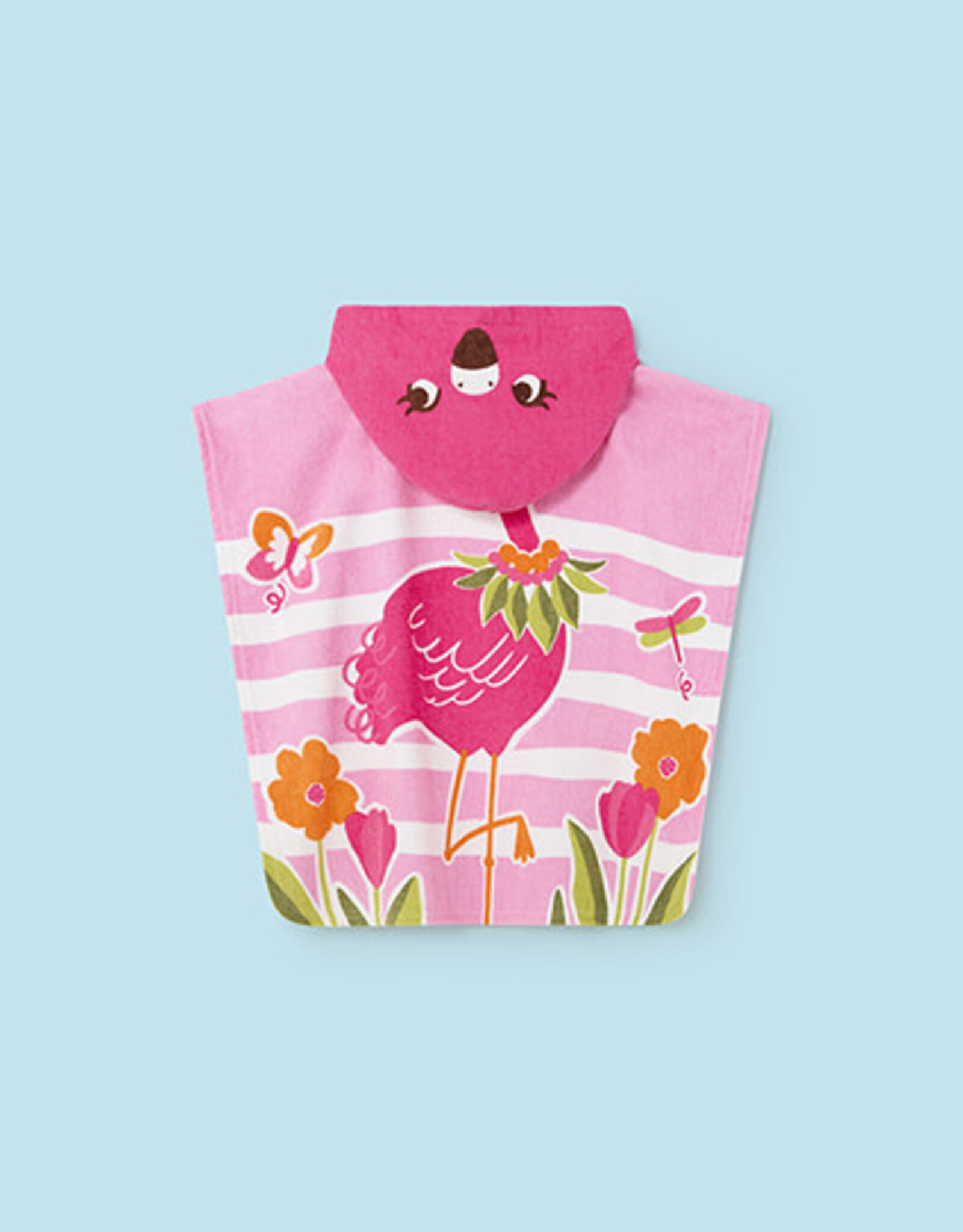 Mayoral Flamingo Hooded Towel Magenta
