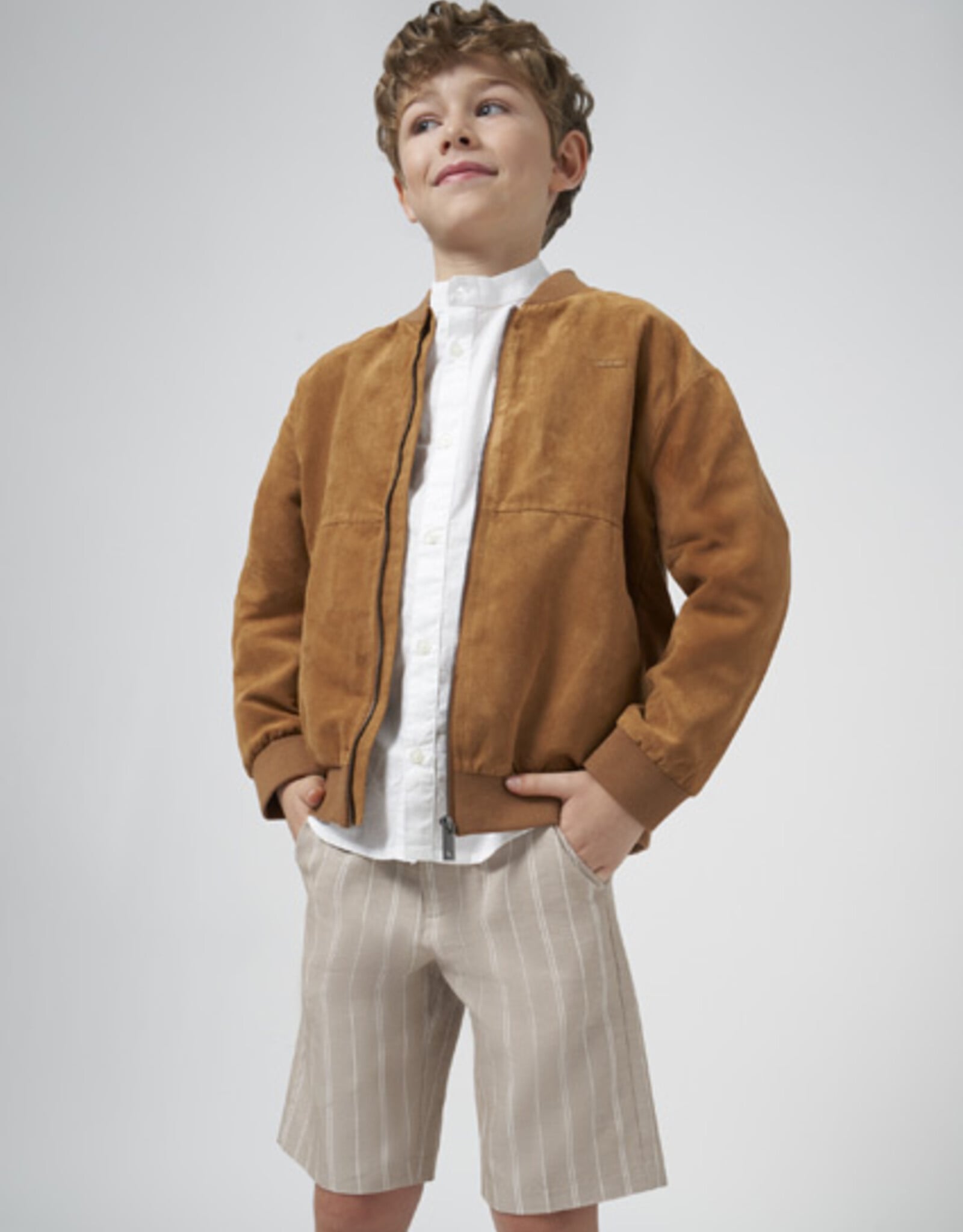 Mayoral Coconut Natural Suiting Bermuda