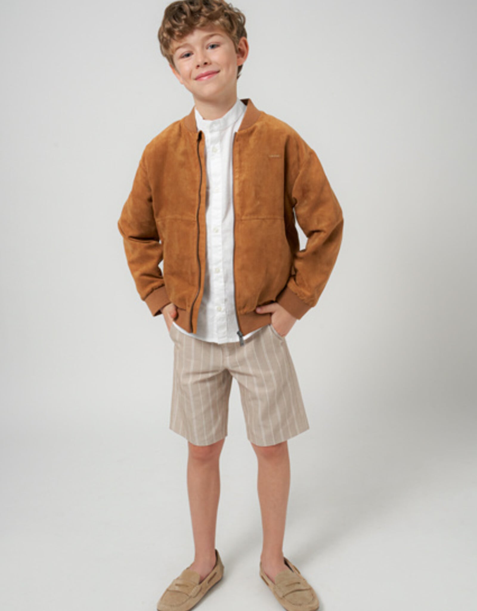 Mayoral Coconut Natural Suiting Bermuda