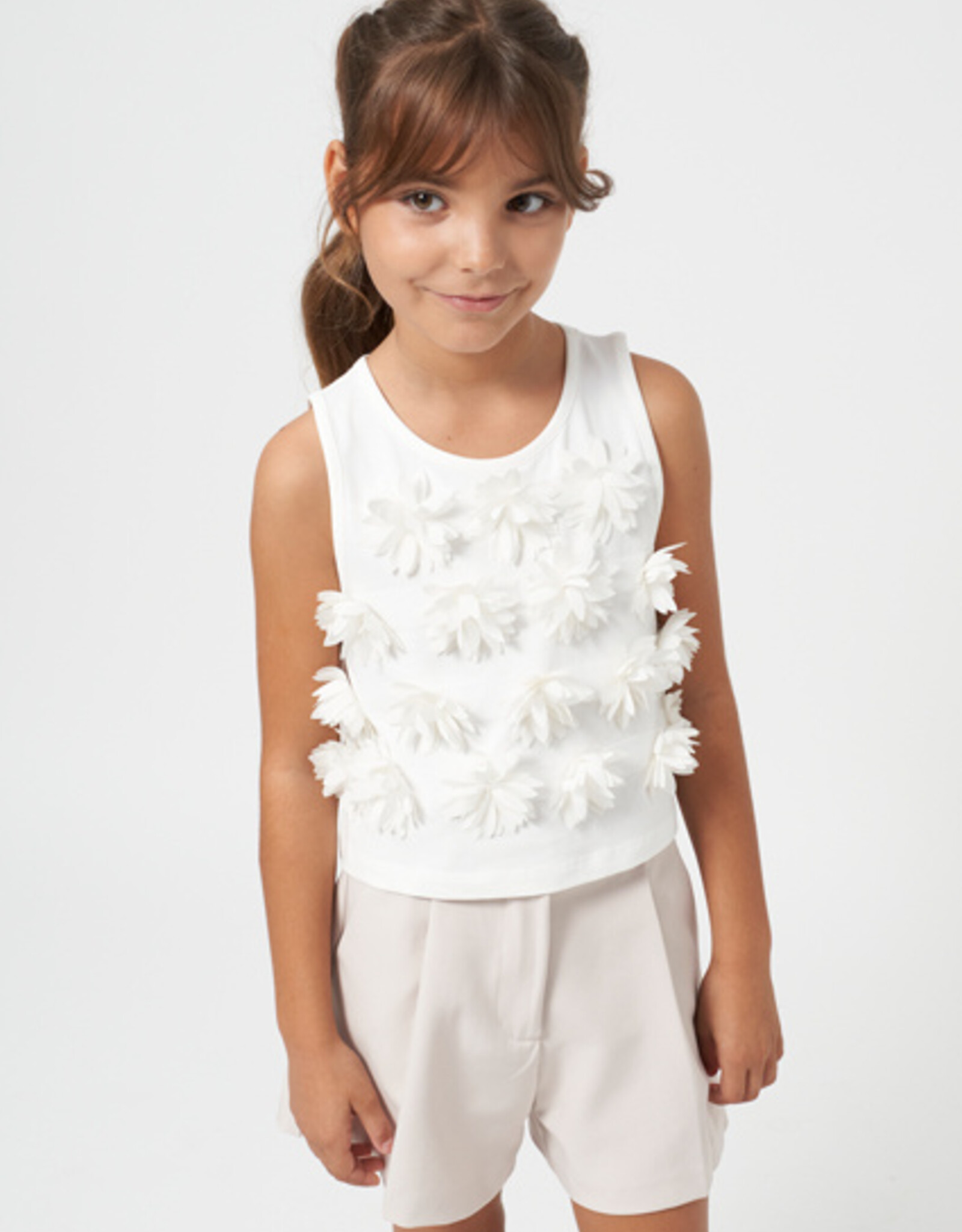Mayoral Stone Crepe Shorts