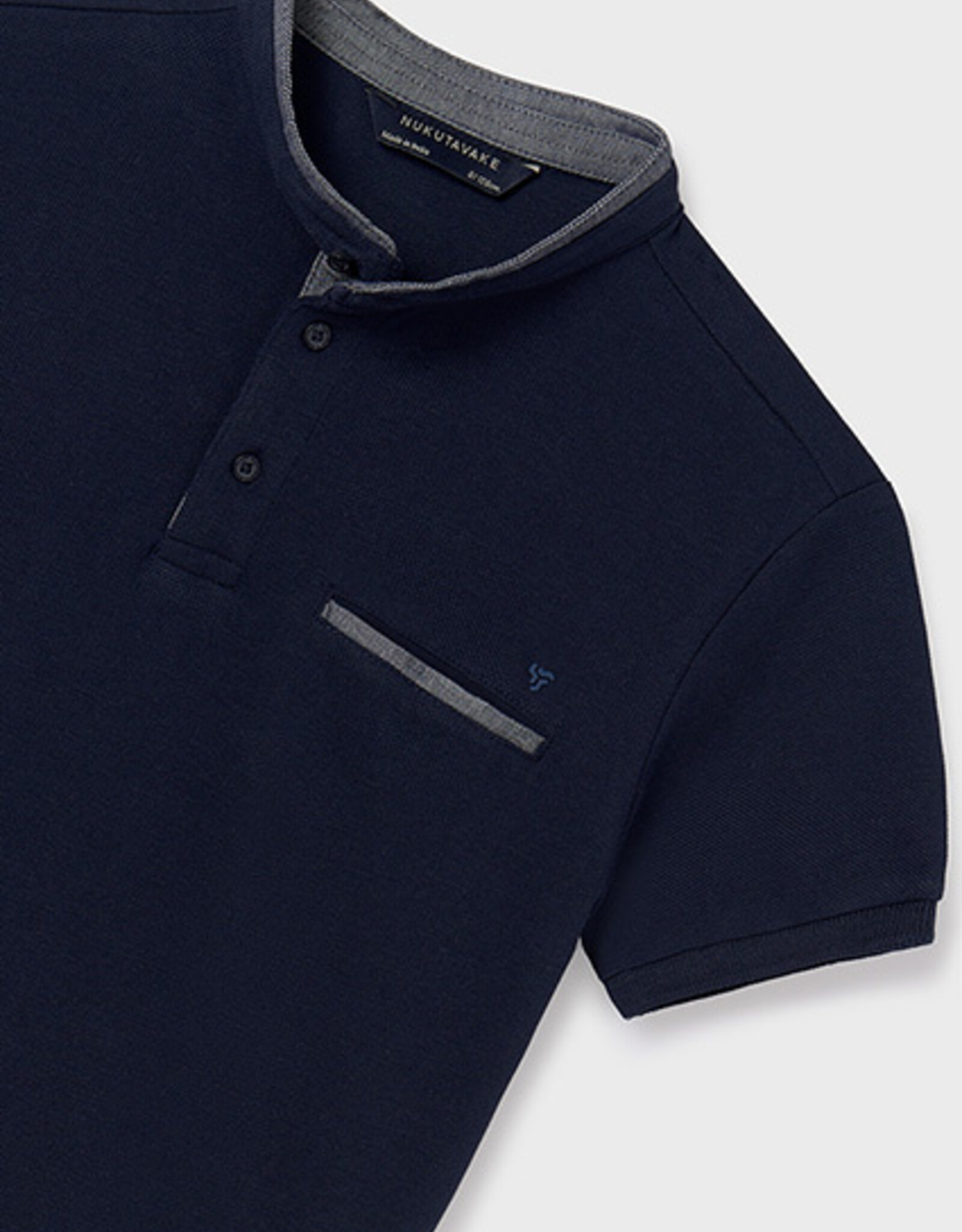 Mayoral Navy Button Polo T-Shirt