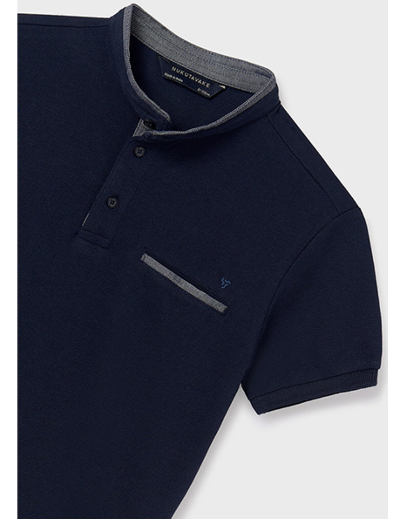 Mayoral Navy Button Polo T-Shirt