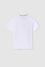 Mayoral White Button Polo T-Shirt