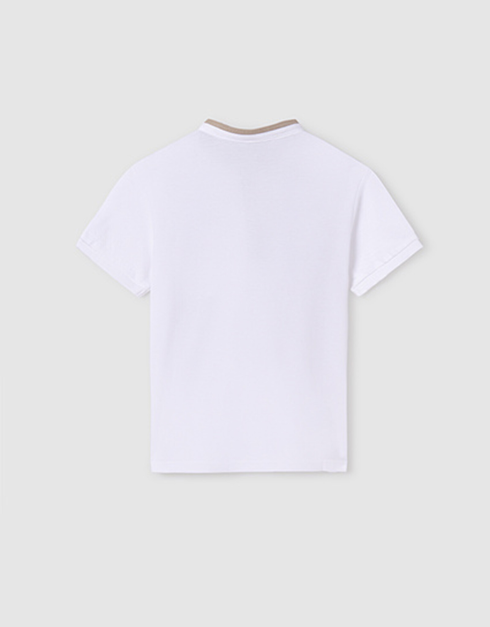 Mayoral White Button Polo T-Shirt