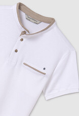 Mayoral White Button Polo T-Shirt