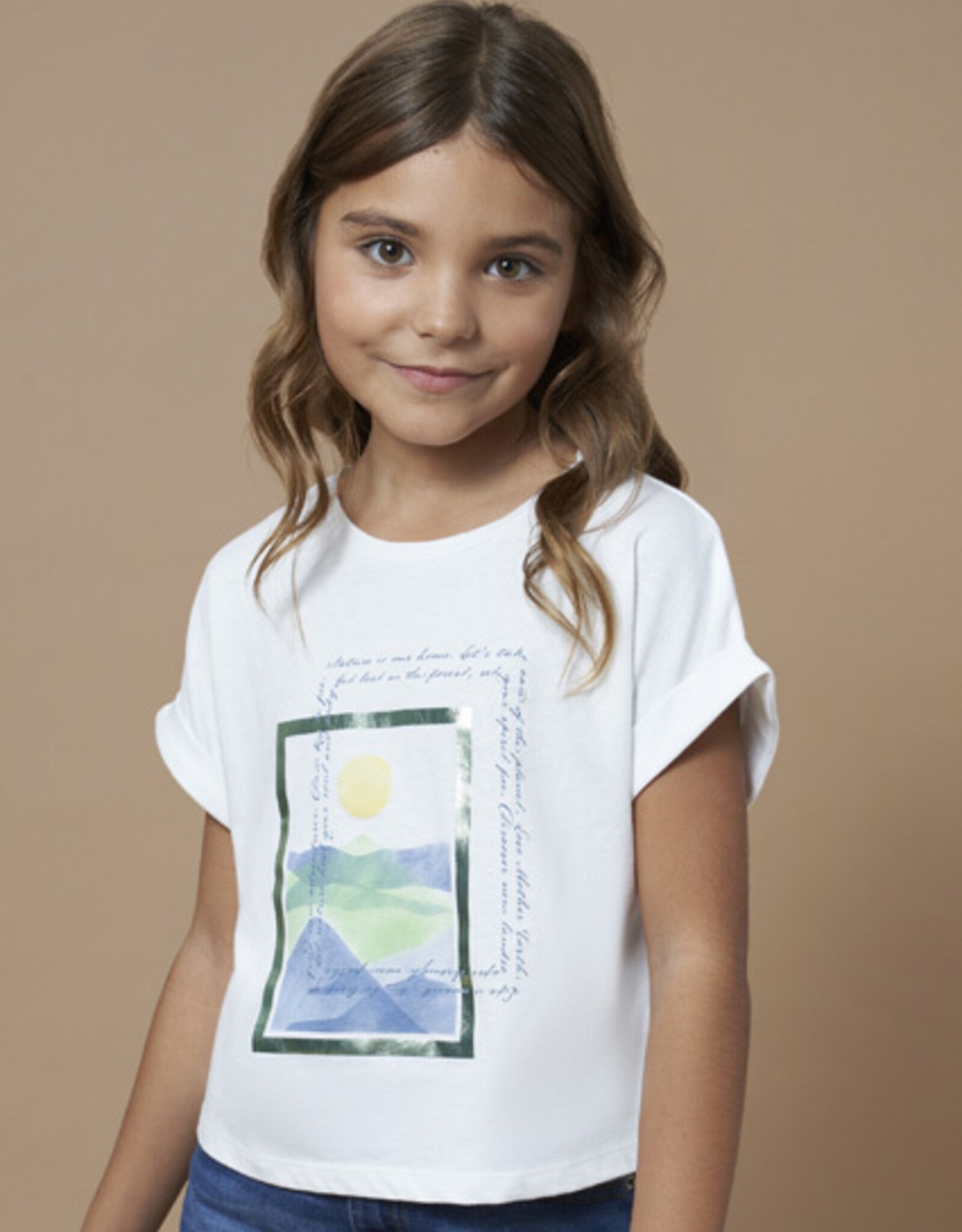 Mayoral White Scenic T-Shirt