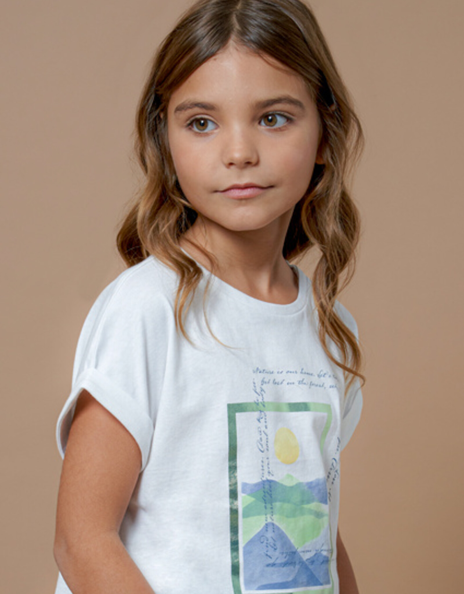 Mayoral White Scenic T-Shirt