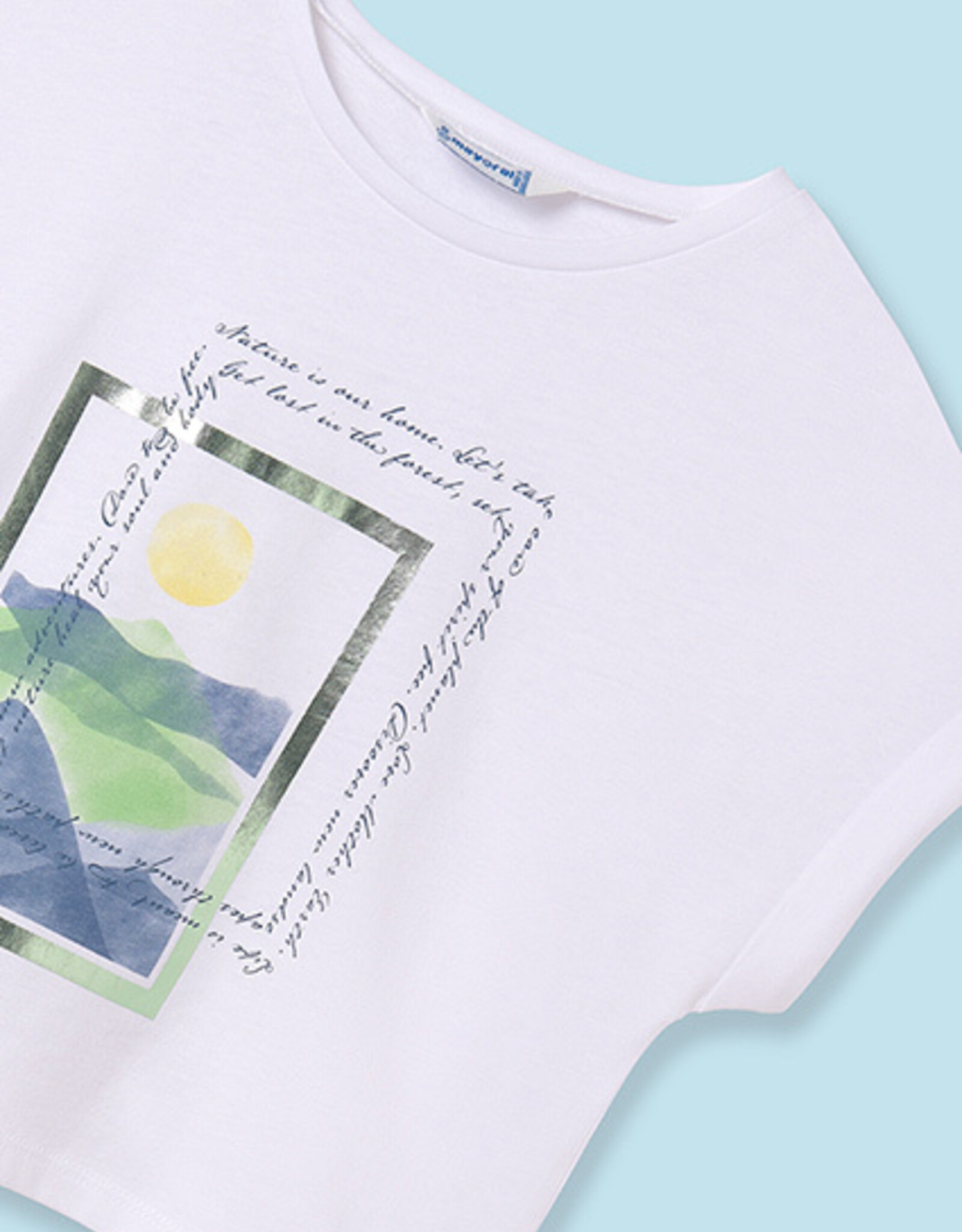 Mayoral White Scenic T-Shirt