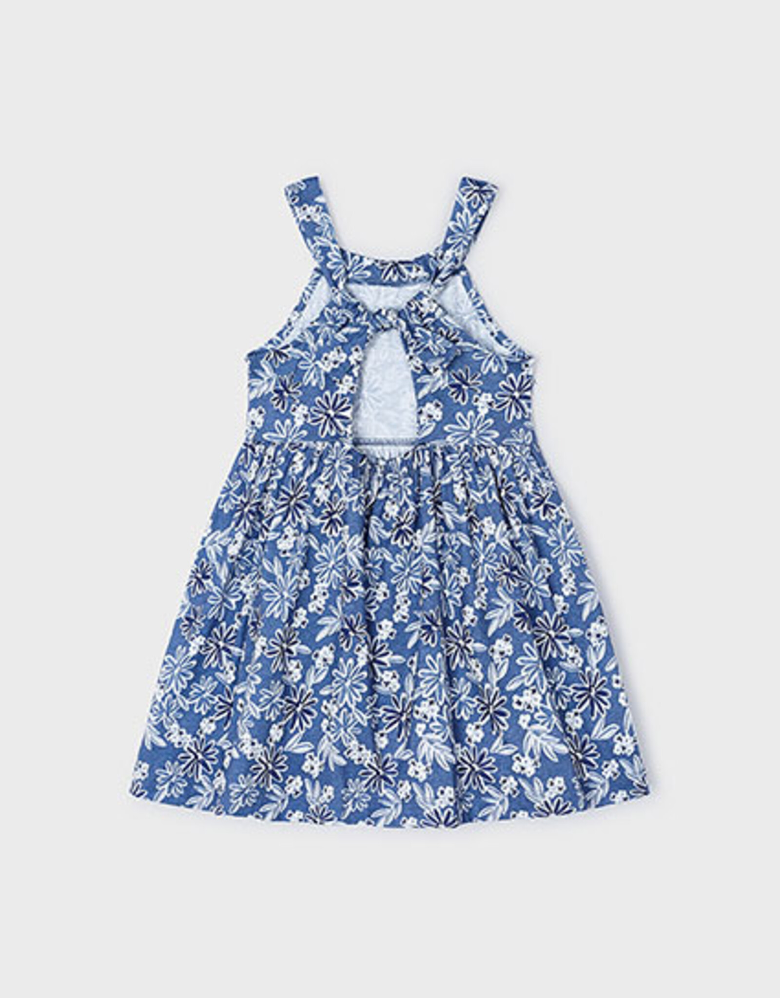 Mayoral Ink Flower Printed Dress