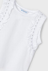 Mayoral White Strap T-shirt