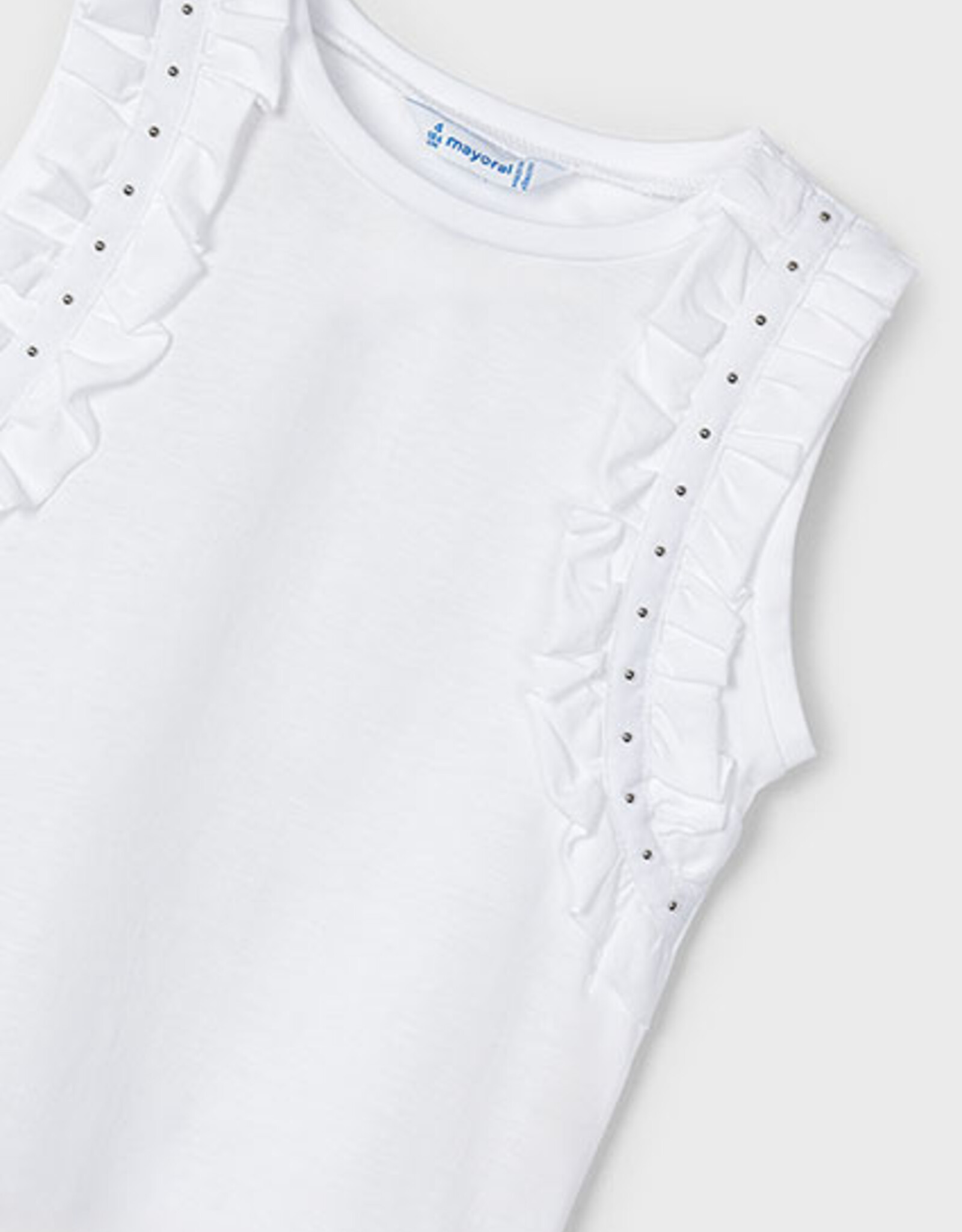 Mayoral White Strap T-shirt
