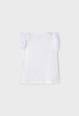 Mayoral Whie Turquoise Flower T-Shirt