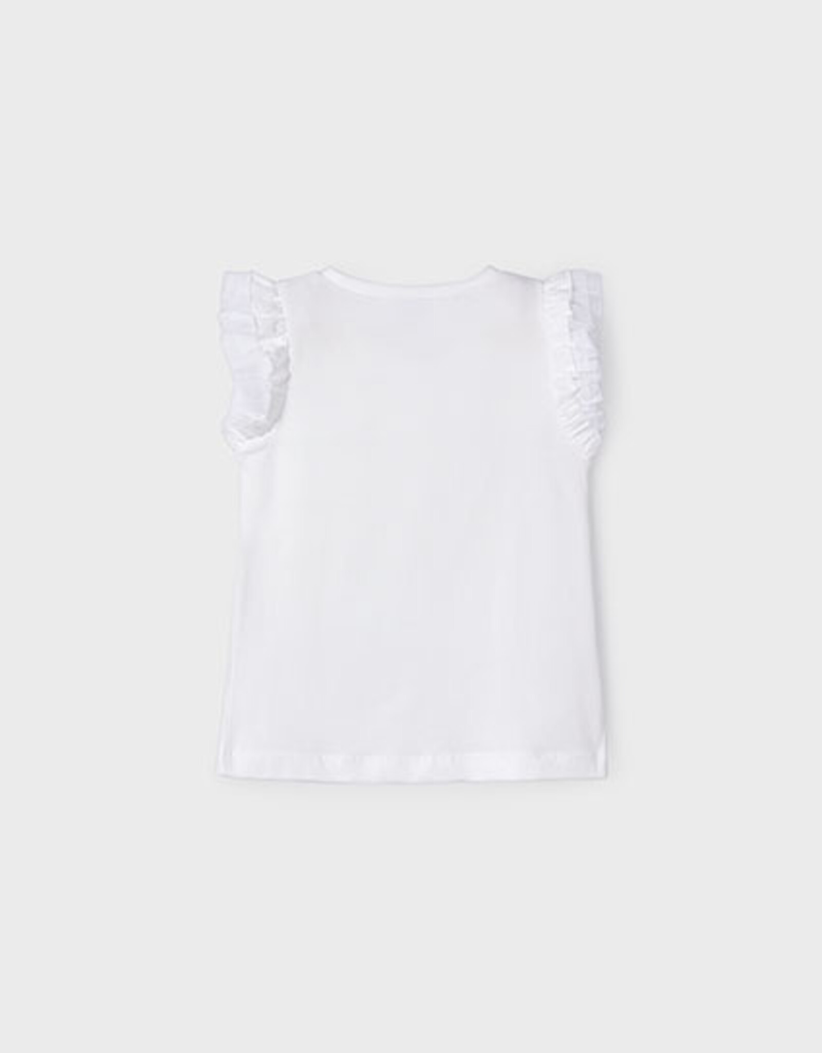 Mayoral Whie Turquoise Flower T-Shirt