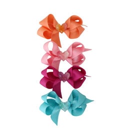 Bows Arts Glitter Heart Charm Toddler Bow
