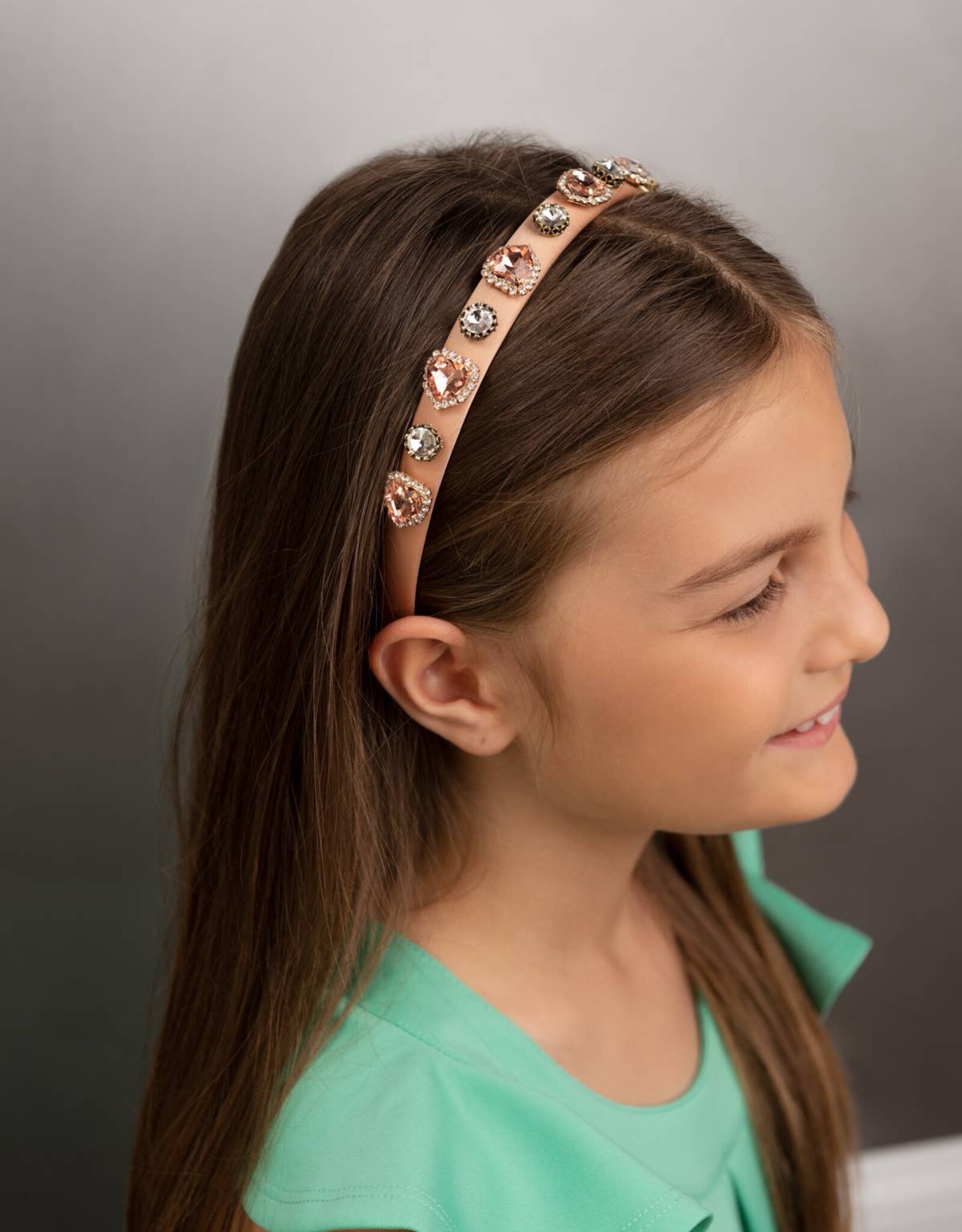 Bows Arts Heart Gem Headband