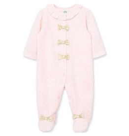 Little Me Velour One-Piece Footie