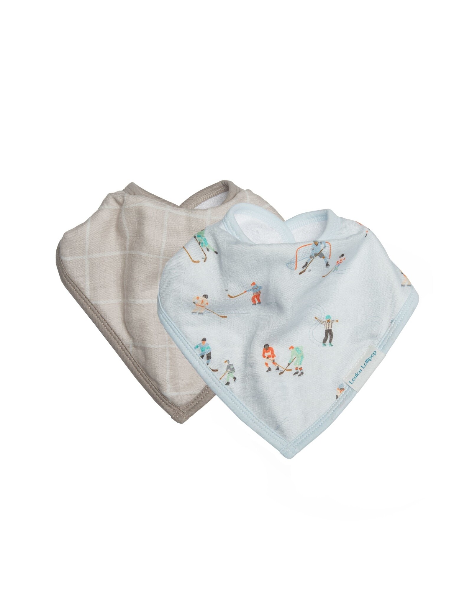 Loulou Lollipop Bandana Bib Set - Ice Hockey