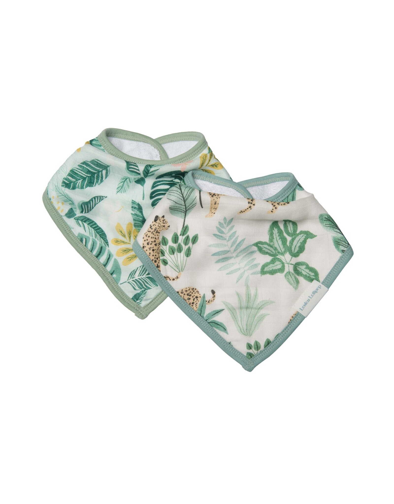 Loulou Lollipop Bandana Bib Set - Tropical Jungle