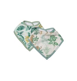 Loulou Lollipop Bandana Bib Set - Tropical Jungle