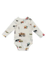 Loulou Lollipop Happy Trucks Long Sleeve Bodysuit