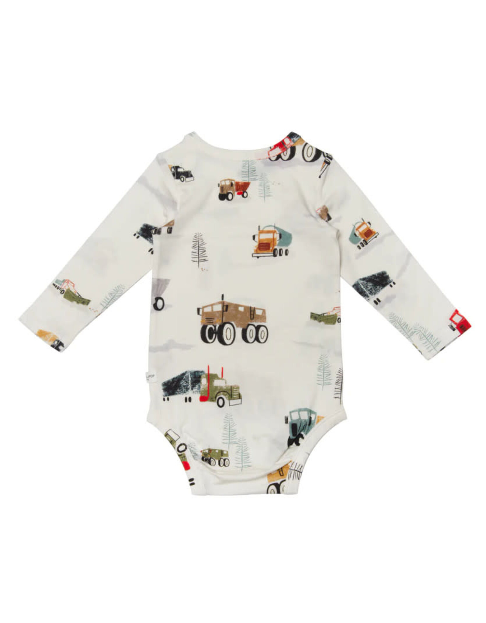 Loulou Lollipop Happy Trucks Long Sleeve Bodysuit
