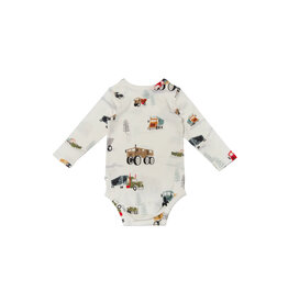 Loulou Lollipop Happy Trucks Long Sleeve Bodysuit