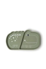 Loulou Lollipop Born to be Wild Silicone Snack Plate - Alligator