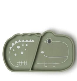 Loulou Lollipop Born to be Wild Silicone Snack Plate - Alligator