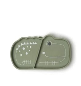 Loulou Lollipop Born to be Wild Silicone Snack Plate - Alligator