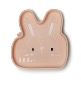 Loulou Lollipop Born to be Wild Silicone Snack Plate - Bunny