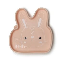 Loulou Lollipop Born to be Wild Silicone Snack Plate - Bunny