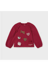 Mayoral Red Hearted Pullover