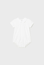 Mayoral White Formal Baby Bodysuit