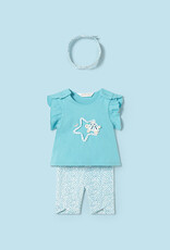 Mayoral Capri Blue Capri w/Headband Set