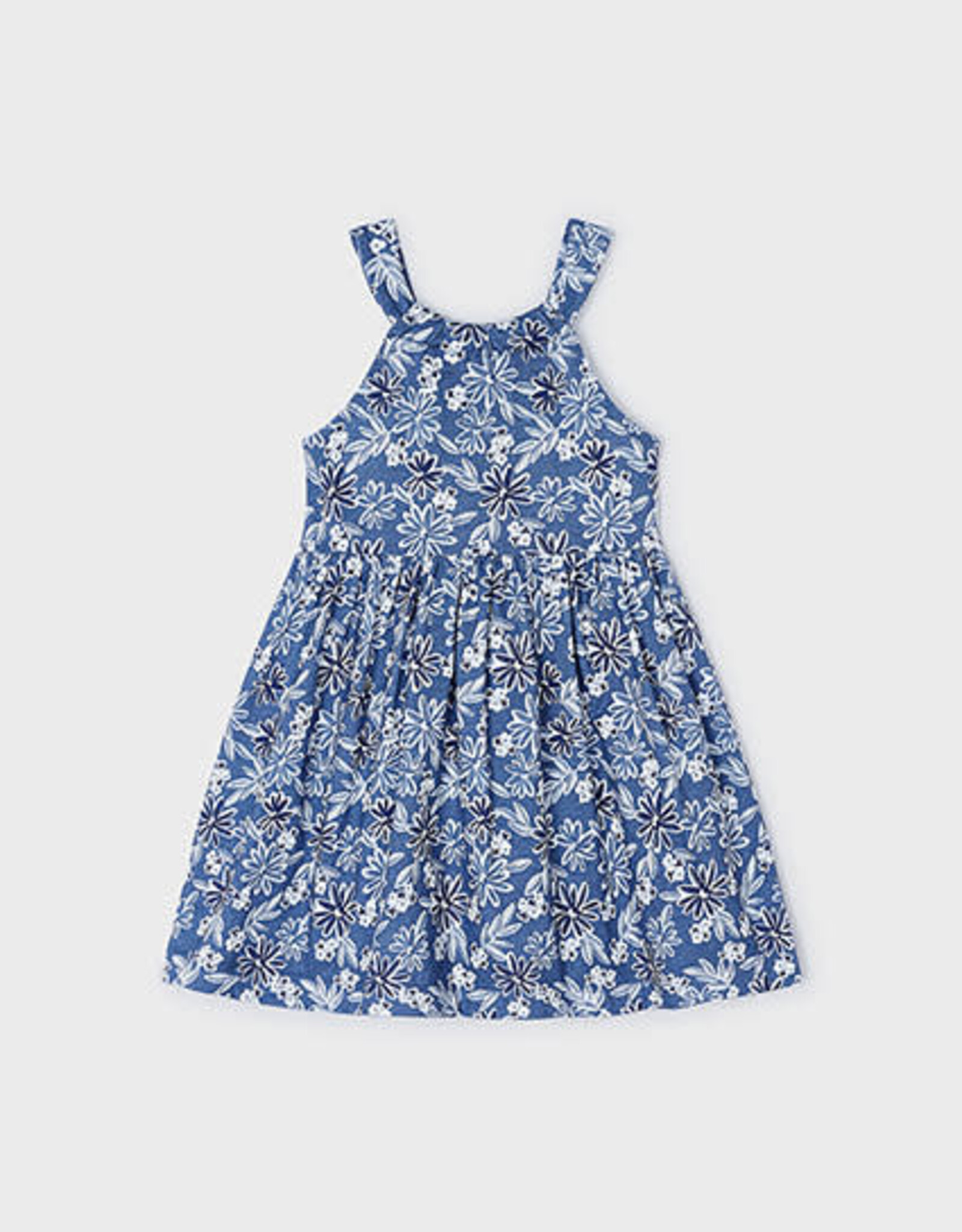 Mayoral Ink Flower Printed Dress