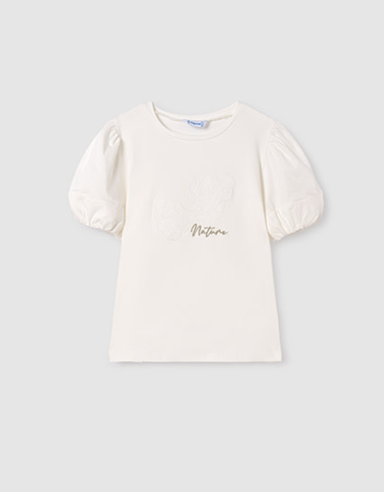 Mayoral Tween Natural Short Sleeve Shirt