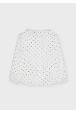 Mayoral Black/White Heart Dot Blouse