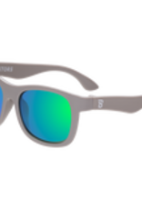 Babiators Polarized Navigators: Graphite Grey with Green Mirrored Lenses