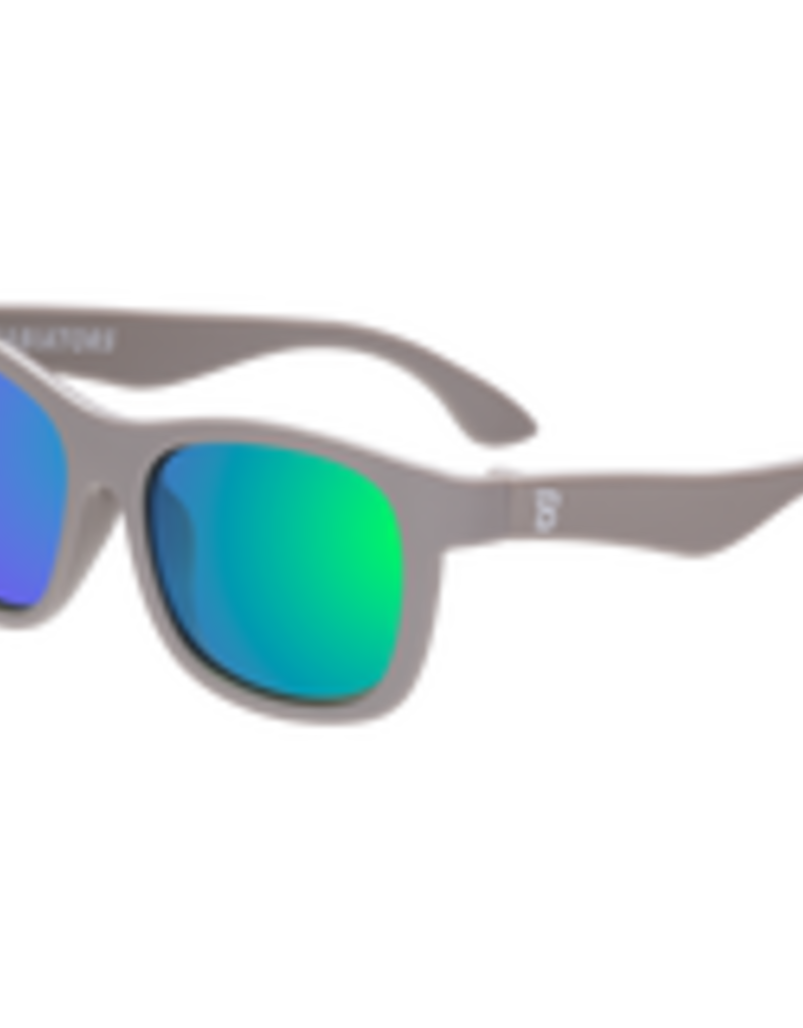 Babiators Polarized Navigators: Graphite Grey with Green Mirrored Lenses